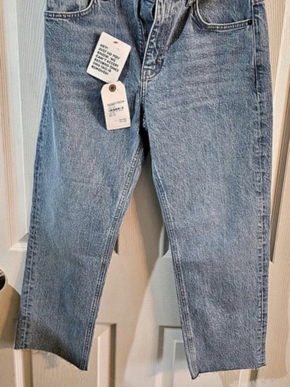 Topshop Straight Leg Jeans Blue Waist 26 NWT